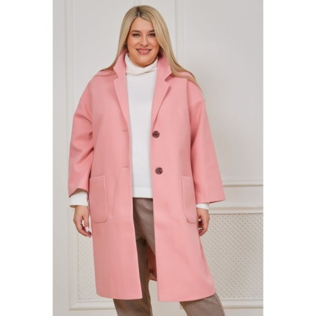 Female coat, size 54, light pink color-1