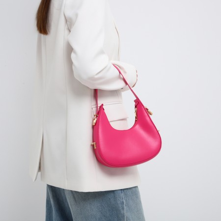 Bag Women's Baget with a zipper, pink color-9