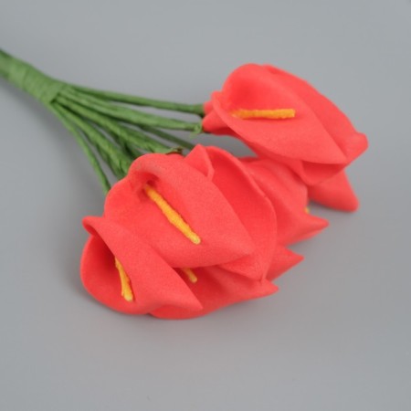 Decorative flower for the creativity of "Calla" red-2