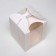 Box under the bento-port with a window, white, 15 × 15 × 18 cm