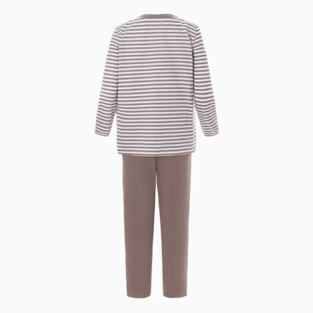 Female "Heart" set (longshit, trousers), light gray color, size 52-7