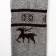 Women's stockings from Mongolian wool with a pattern, gray color, size 23-25