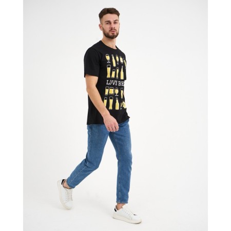 Men's T -shirt KAFTAN "Love Beer", black, p. 56-2