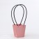Flower bag pink moisture-resistant, 12x12-8x8-12.5 cm