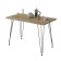 Dining table loverpool 110x60x75 cm, oak craf gold, black