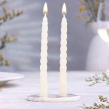 Set of candles of twisted, 1.5x 15 cm, 2 pieces, aroma vanilla