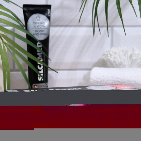 Silcamed toothpaste, silver and coal, 130 g-2