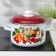 Cylindrical “cherries”, 4 l, with a lid, induction, white color, white