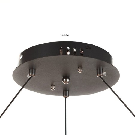 Origi lamp LED 264W 3000-6000K Black-gold 60x60x10-110 cm-5
