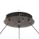 Origi lamp LED 264W 3000-6000K Black-gold 60x60x10-110 cm