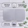 Organizer for storage, hinged, 2 sections, with adhesive hooks, 20.2 × 11 × 6.4 cm, white/gray color