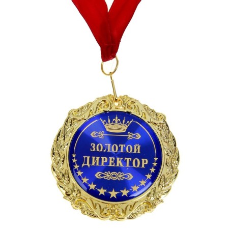 Medal in the velvet box "Golden Director", D = 7 cm.-2