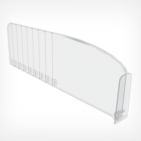Plastic breakdown separator 120 mm high with a front limiter 80 mm, l = 185-385 mm-1