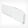Plastic breakdown separator 120 mm high with a front limiter 80 mm, l = 185-385 mm