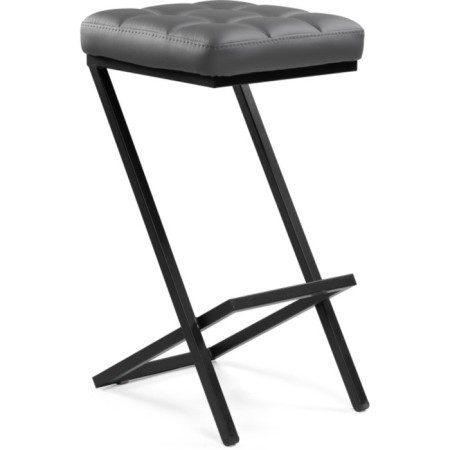 Harmar amauri metal/eco -leather, black/gray 35x36x64 cm