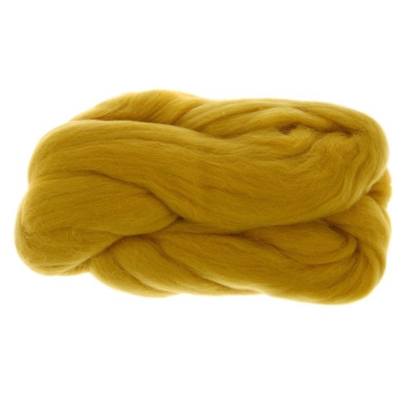 Fasting wool 100% half -toned wool 50 g (099 hv. Mustard)-1