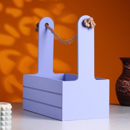 Box - wooden Kashpo 25x15x30 "Beloved Mom" ​​lavender-1
