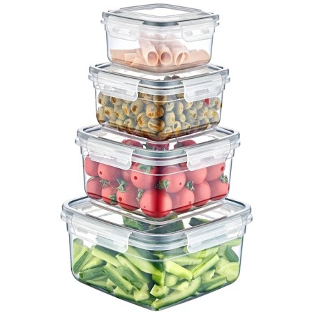 Food container Emhouse, square, with a sealed lid, 0.9 liters-2