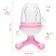 Nibbler with silicone mesh, rotating piston, pink color