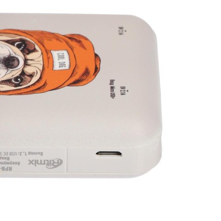 External battery Ritmix RPB-10007, 10,000 mAh, 2xUSB, 2.1 A, bulldog-2