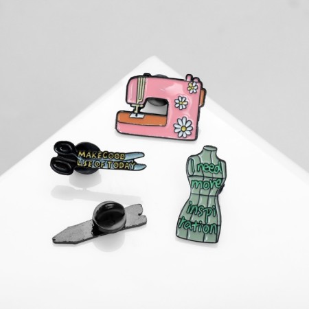 Set of icons (4 pcs.) "Swed", non -colored in ferrous metal-3