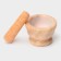 Stupa with a pestle Magistro "Marble", 10.5 × 7 cm, stone, color peach