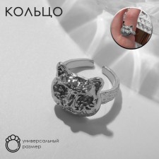The Tiger ring is angry, the color is silver, dimensionless