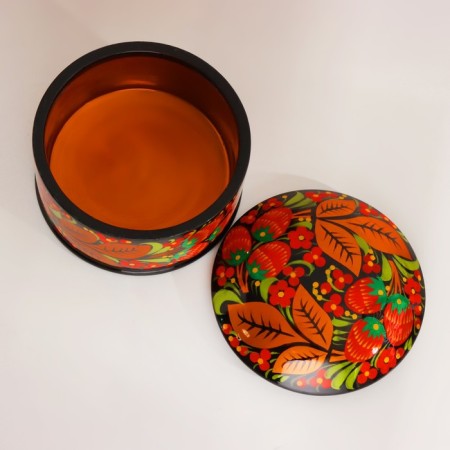 Box "Berry", large, 14 × 7 cm, Khokhloma-8