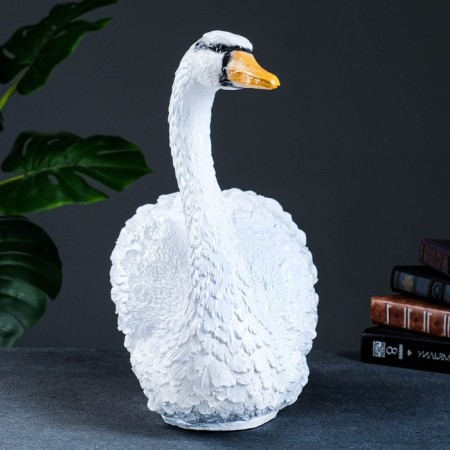 Piggy bank "Swan medium white" 44x20x38.5cm-1