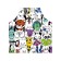 Apron kitchen with a photo print "Collection of animals", adjustable, size OS