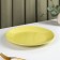 Board ceramic dining share "pastel", d = 27 cm, yellow color