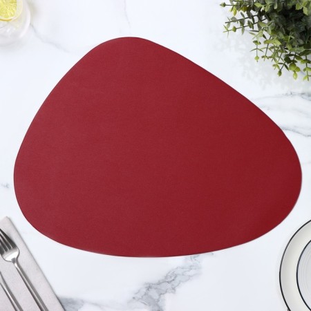 Serving napkin on the TEM table, 45 × 35 cm, wine color-2