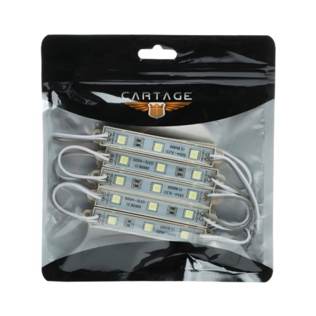 Salon LED backlight, 3 LED, 9x1.1 cm, 12 V, IP68, adhesive base, white light-4