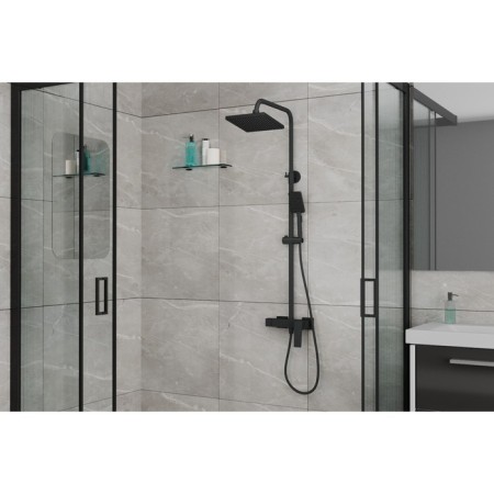 Shush Thira shower system without pouring TR3635-40BLACK, tropical shower, shower, black 98475-1