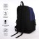 Young backpack from a lightning textile, 3 pockets, a bag, a suitcase holder, black/blue color