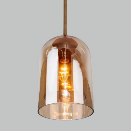 Suspended lamp with a glass ceiling Ennio, 40W, E27, 15x15 cm-3