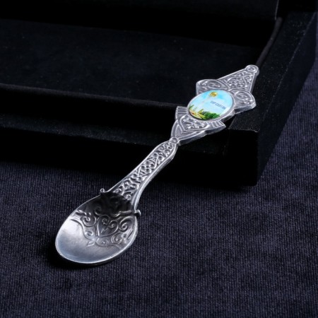 Spoon souvenir "Kazakhstan. Nur-Sultan, Baiterek ", metal