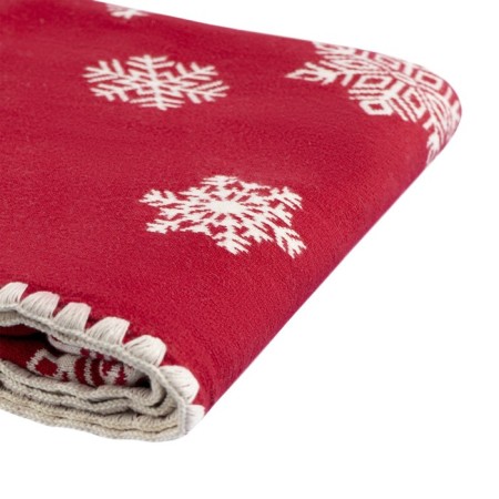 Плед с новогодним рисунком Fluffy snowflakes New year Essential, размер 130х180 см-6