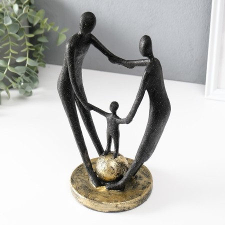 Polystone souvenir "Strength in unity" Black 12x17.5x26.5 cm-4
