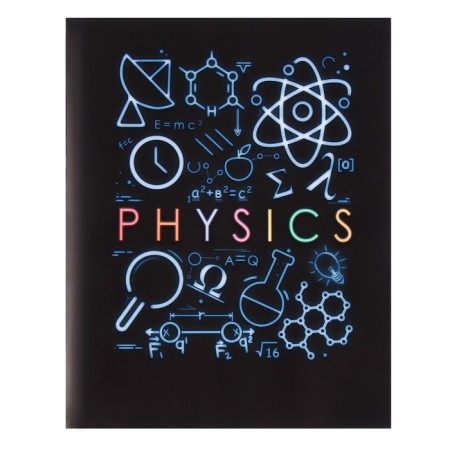 Substitute Calligrata "Superneeon", 48 sheets in a cell of physics, with reference material, covered cardboard, OFSET block-4