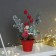 Decor "Bright holiday, in a pot" needles apples, 20x7 cm