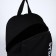 School textile school Street, 46x30x10 cm, vertical pocket, black color