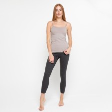 Female Legins elongated, color dark gray melange, size 58
