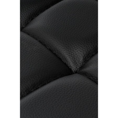 Har loth metal stool/eco -leather, black/black 35x35x65 cm-3
