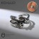 The ring "Smiley", the color is black silver, dimensionless