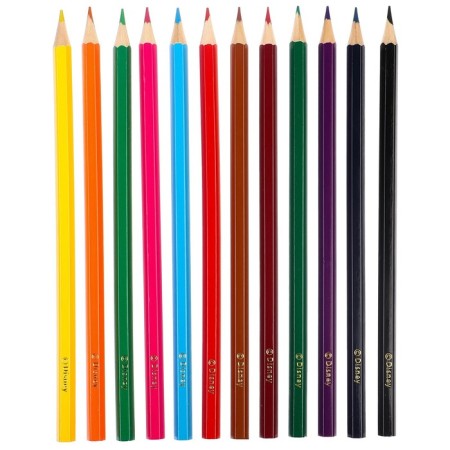 Color pencils, 12 colors, hexagonal, princesses-3