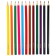 Color pencils, 12 colors, hexagonal, princesses