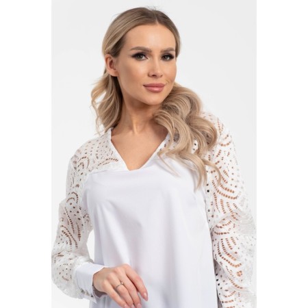 Women's tunic, size 42, white color-5