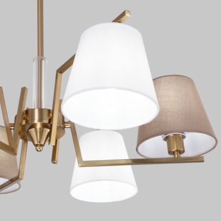 Ceiling Lamp EUROSVET OZARK 60149/6, E14, 6x40W, 670x670x480 mm, brass color-1