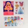 Diamond mosaic with partial filling for children. Dress the character "Princess"